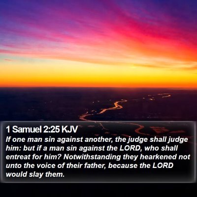 1 Samuel 2:25 KJV Bible Verse Image