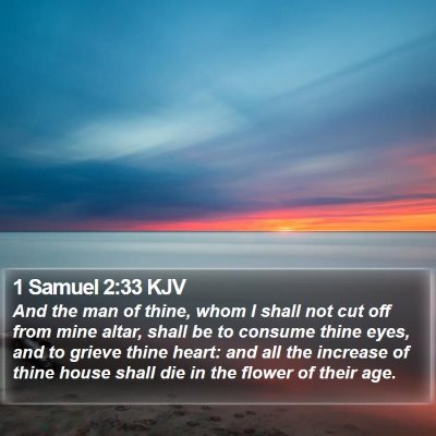 1 Samuel 2:33 KJV Bible Verse Image