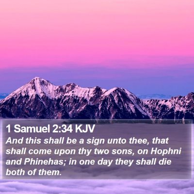 1 Samuel 2:34 KJV Bible Verse Image