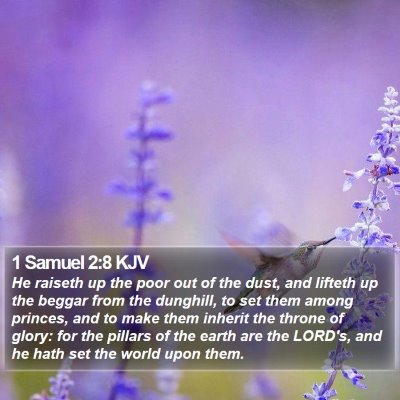 1 Samuel 2:8 KJV Bible Verse Image