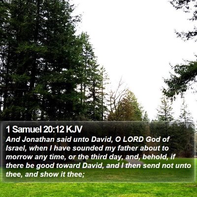 1 Samuel 20:12 KJV Bible Verse Image