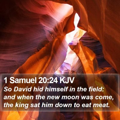 1 Samuel 20:24 KJV Bible Verse Image