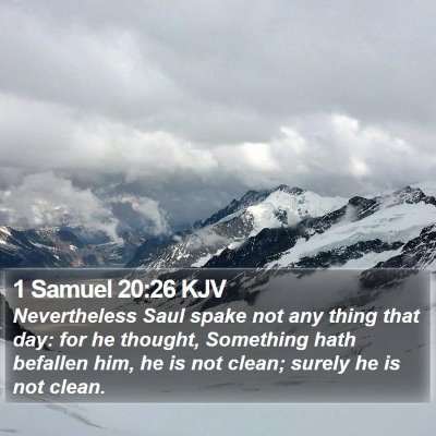 1 Samuel 20:26 KJV Bible Verse Image