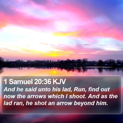 1 Samuel 20:36 KJV Bible Verse Image