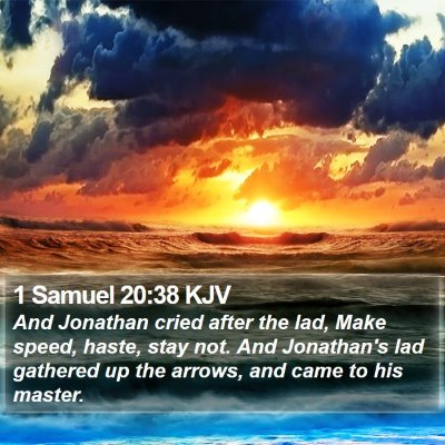 1 Samuel 20:38 KJV Bible Verse Image