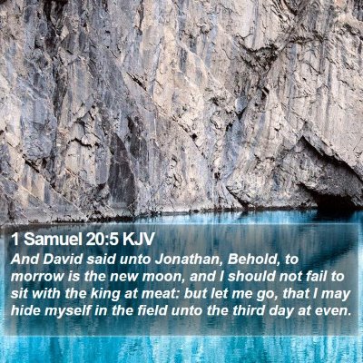 1 Samuel 20:5 KJV Bible Verse Image