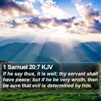 1 Samuel 20:7 KJV Bible Verse Image