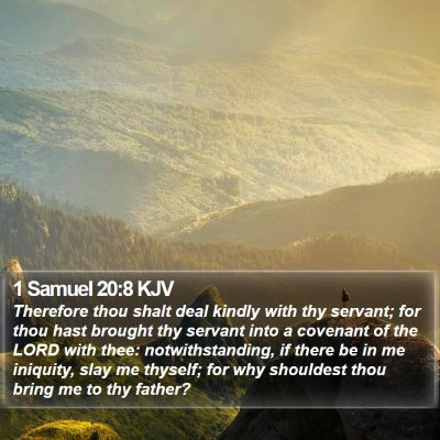 1 Samuel 20:8 KJV Bible Verse Image