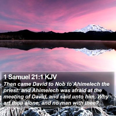 1 Samuel 21:1 KJV Bible Verse Image