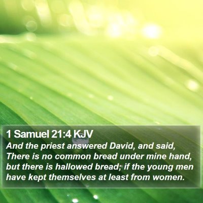 1 Samuel 21:4 KJV Bible Verse Image