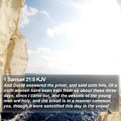 1 Samuel 21:5 KJV Bible Verse Image