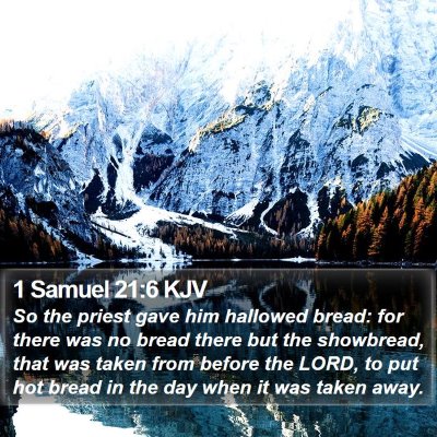 1 Samuel 21:6 KJV Bible Verse Image