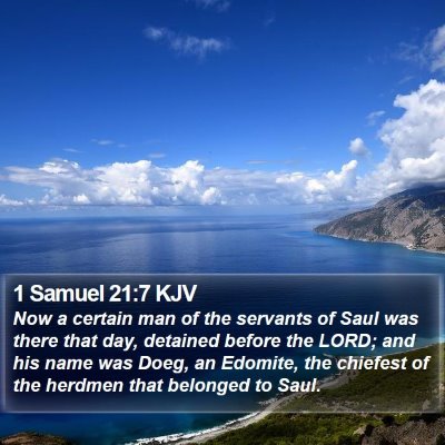 1 Samuel 21:7 KJV Bible Verse Image