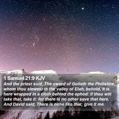 1 Samuel 21:9 KJV Bible Verse Image