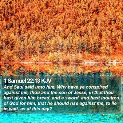 1 Samuel 22:13 KJV Bible Verse Image