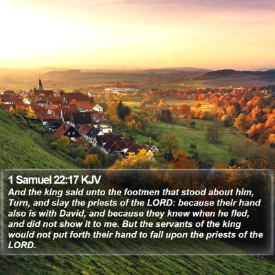 1 Samuel 22:17 KJV Bible Verse Image