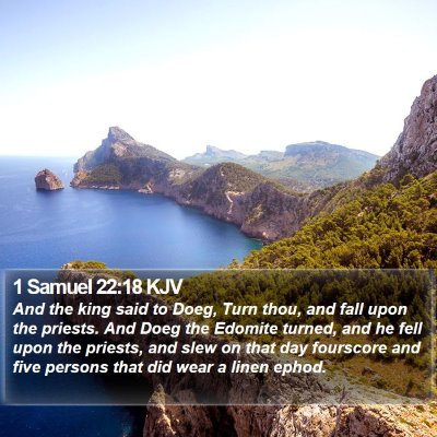 1 Samuel 22:18 KJV Bible Verse Image