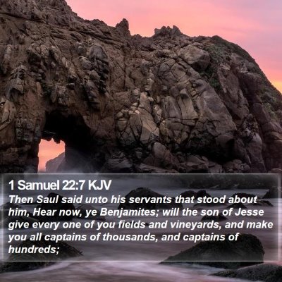 1 Samuel 22:7 KJV Bible Verse Image