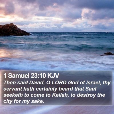1 Samuel 23:10 KJV Bible Verse Image
