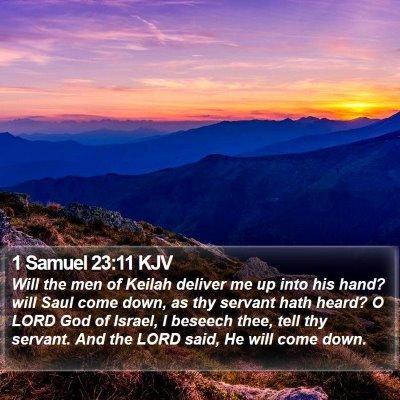 1 Samuel 23:11 KJV Bible Verse Image