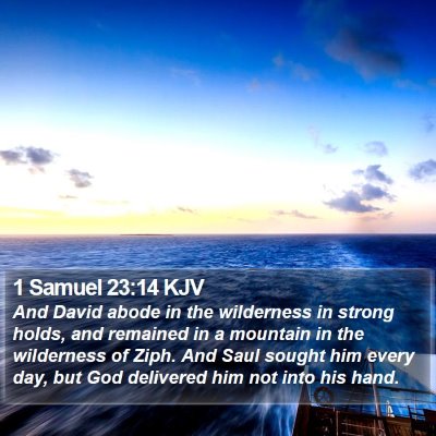 1 Samuel 23:14 KJV Bible Verse Image