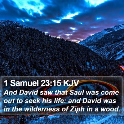 1 Samuel 23:15 KJV Bible Verse Image