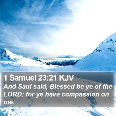 1 Samuel 23:21 KJV Bible Verse Image