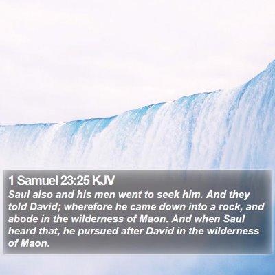 1 Samuel 23:25 KJV Bible Verse Image
