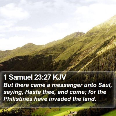 1 Samuel 23:27 KJV Bible Verse Image
