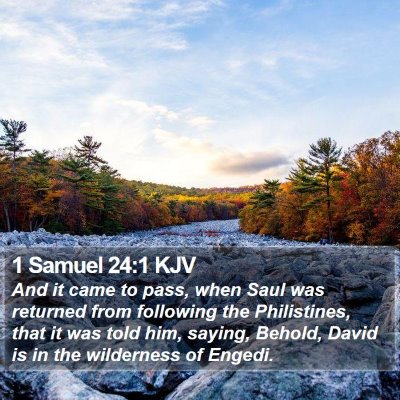 1 Samuel 24:1 KJV Bible Verse Image