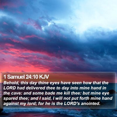 1 Samuel 24:10 KJV Bible Verse Image