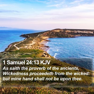 1 Samuel 24:13 KJV Bible Verse Image