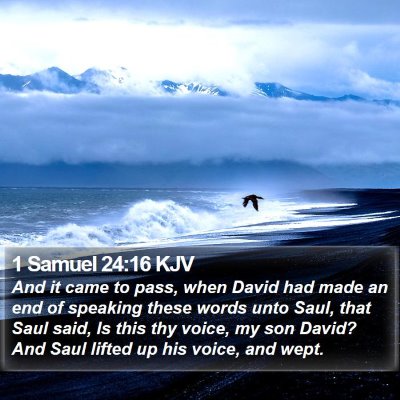 1 Samuel 24:16 KJV Bible Verse Image