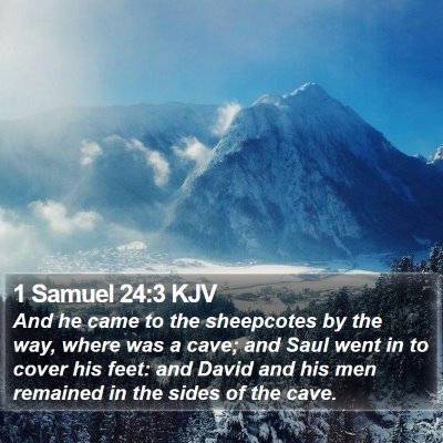 1 Samuel 24:3 KJV Bible Verse Image