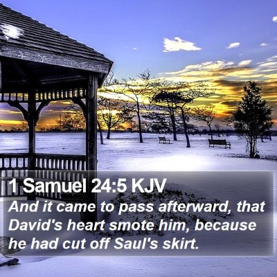 1 Samuel 24:5 KJV Bible Verse Image