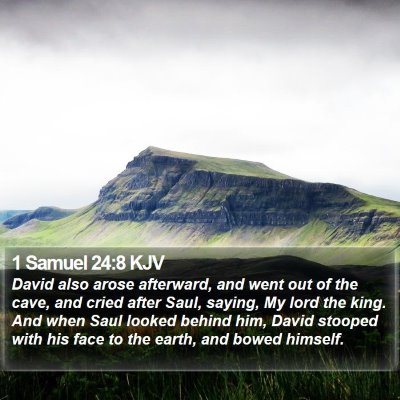 1 Samuel 24:8 KJV Bible Verse Image
