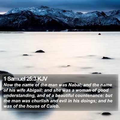 1 Samuel 25:3 KJV Bible Verse Image