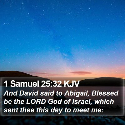 1 Samuel 25:32 KJV Bible Verse Image