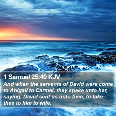 1 Samuel 25:40 KJV Bible Verse Image