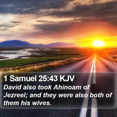 1 Samuel 25:43 KJV Bible Verse Image