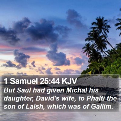 1 Samuel 25:44 KJV Bible Verse Image