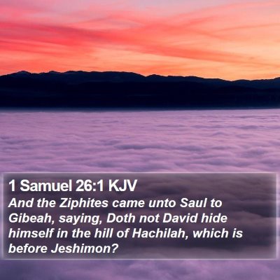 1 Samuel 26:1 KJV Bible Verse Image