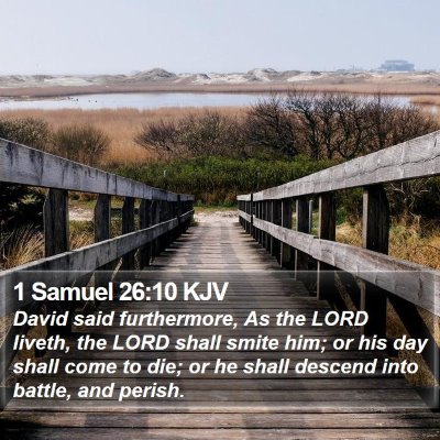 1 Samuel 26:10 KJV Bible Verse Image