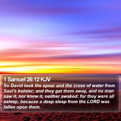 1 Samuel 26:12 KJV Bible Verse Image