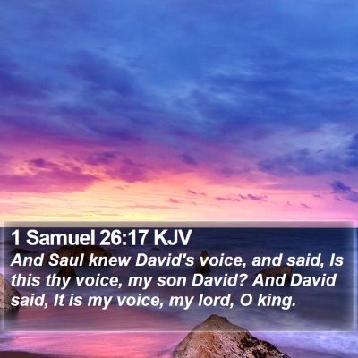 1 Samuel 26:17 KJV Bible Verse Image