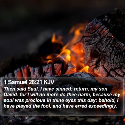 1 Samuel 26:21 KJV Bible Verse Image