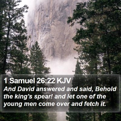 1 Samuel 26:22 KJV Bible Verse Image