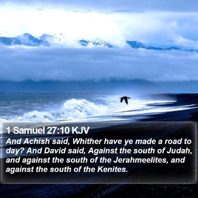 1 Samuel 27:10 KJV Bible Verse Image