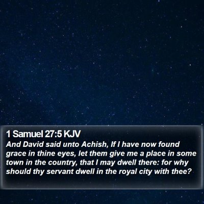 1 Samuel 27:5 KJV Bible Verse Image