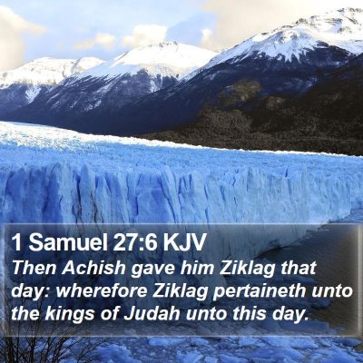 1 Samuel 27:6 KJV Bible Verse Image